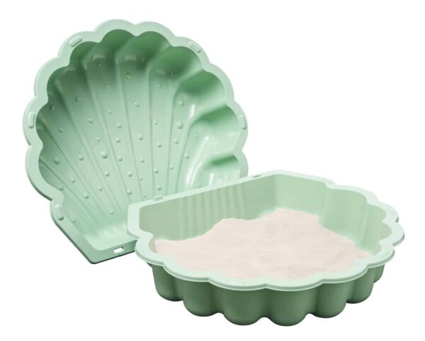 2554512 Zandbak schelp Pastel Groen 1
